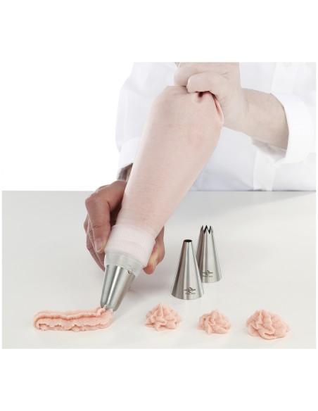 Sac a poche Bake 5 pz. Kuchenprofi con bocchette e spazzolino pulizia