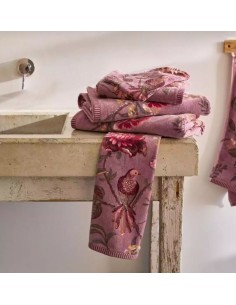 Set asciugamani Secret Garden in cotone velour