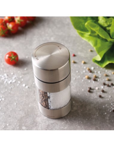 Macinapepe e sale 2 in 1 in acciaio Arthur Krupp