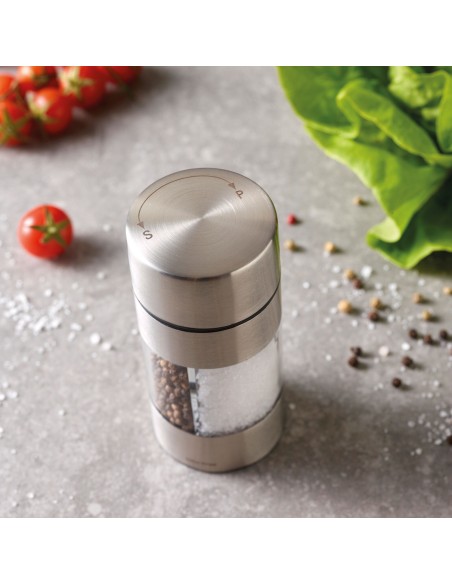 Macinapepe e sale 2 in 1 in acciaio Arthur Krupp