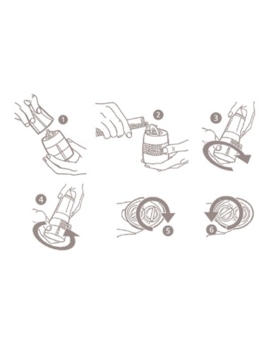 Macinapepe e sale 2 in 1 in acciaio Arthur Krupp