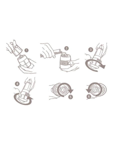 Macinapepe e sale 2 in 1 in acciaio Arthur Krupp