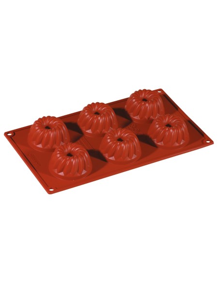 Stampo multiplo pz.6 mini Guglhupf in silicone alimentare