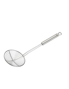 Schiumarola a rete Parma in acciaio cm.12x36