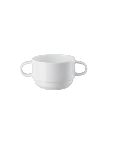 Tazze da brodo c/piatto pz.2 modello Neve in...