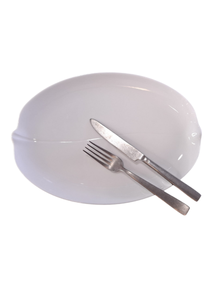 Set di 8 piatti da pesce in porcellana di Limoges - Medard de Noblat