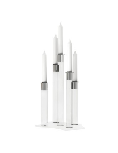 Portacandele Flame a 5 altezze in cristallo...