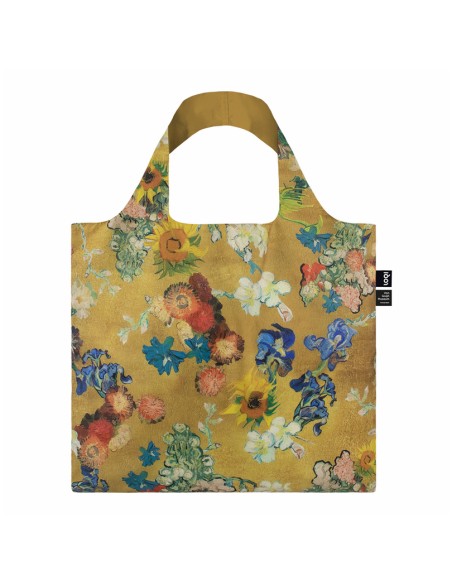 Borsa spesa riutilizzabile eco "50th Vincent van Gogh Anniversary" flower cm.50x42/69