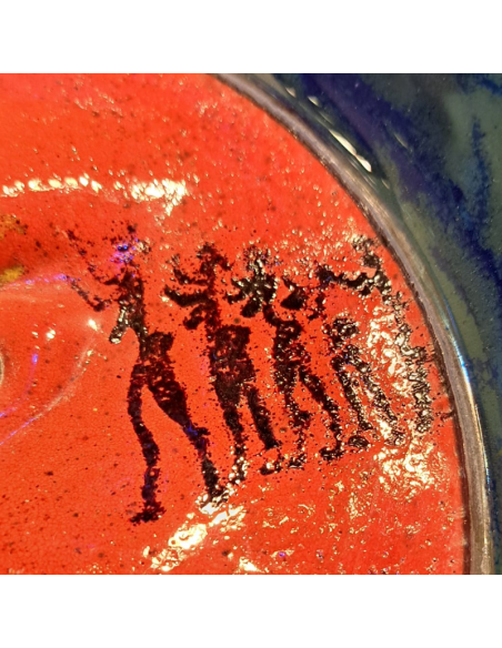 Kosta Boda  piatto "Sole africano" collezione atelier pz.100 Kjell Engmann design