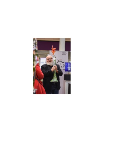 Kosta Boda  piatto "Sole africano" collezione atelier pz.100 Kjell Engmann design