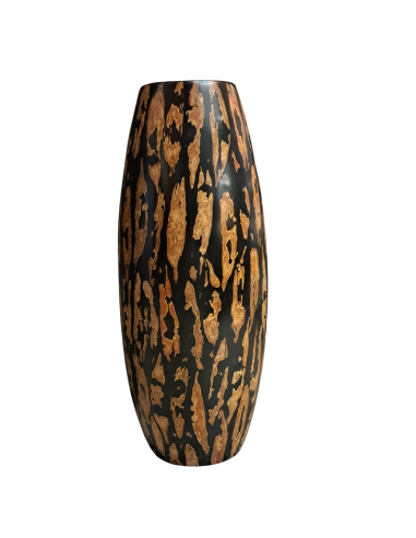 Vaso da terra Kapok in resina e bamboo cm.56,5