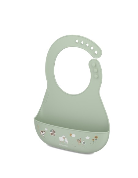 Bavaglino con tasca raccogli cibo "Mio" in silicone cm.21x29,8x3,6