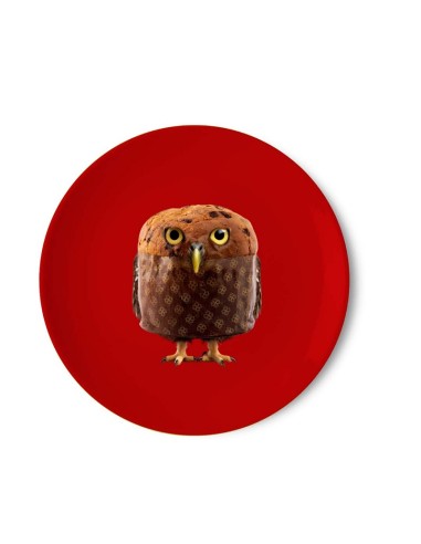 Piatto panettone in porcellana decoro natalizio...