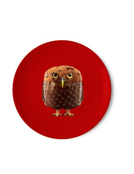 Piatto panettone in porcellana decoro natalizio WD Lifestyle