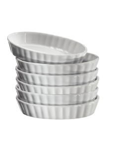 Coppette per creme brulèe in porcellana pz.6