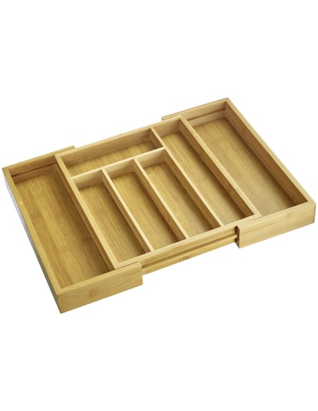 Portaposate allungabile in bambù 5-7 scomparti