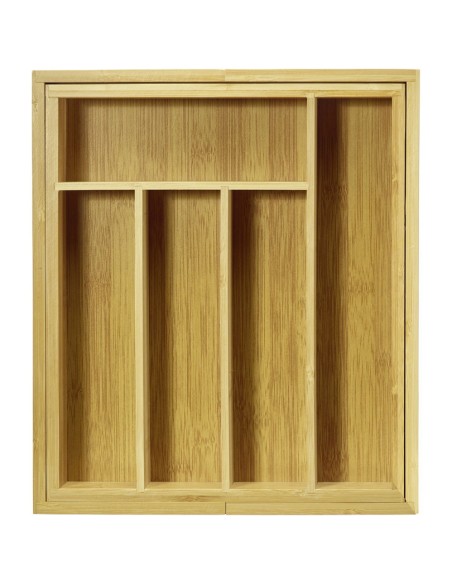 Portaposate allungabile in bambù 5-7 scomparti