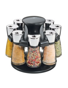 Portaspezie girevole Rondo con 8 barattolini in vetro 2