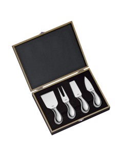 Set 4 coltelli formaggio Paive in acciaio