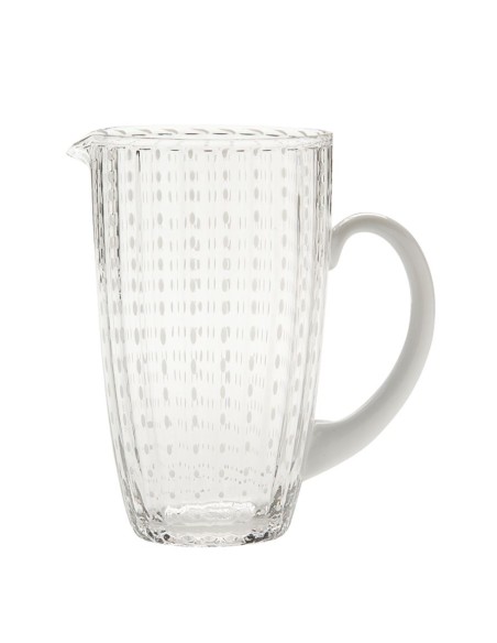Caraffa Perle in vetro soffiato design Federico De  Majo