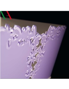 Porta vaso Butterfly lilla in cristallo acrilico Vesta... 2