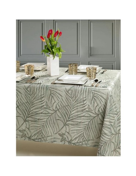 Tovaglia Goa in fiandra jacquard tinto filo -100% cotone filato fiammato