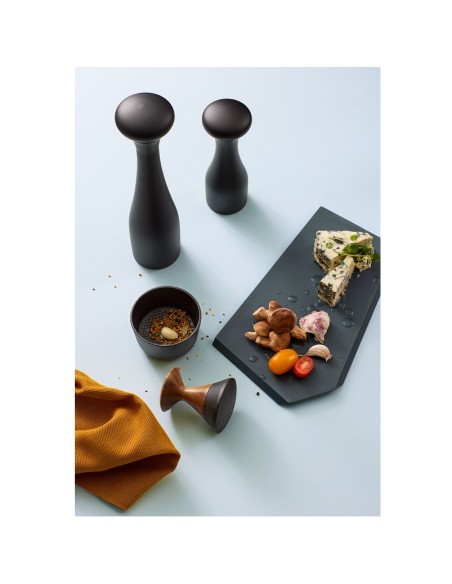 Mortaio in ghisa e acacia cm.9 Kiruna design Samuel Murley