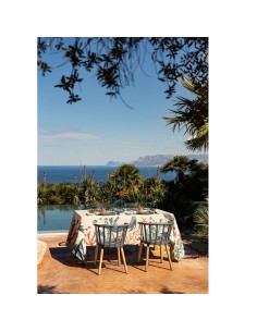 Tovaglia in puro lino Sirene cm.180x270