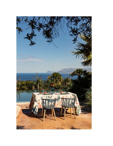 Tovaglia in puro lino Sirene cm.180x270