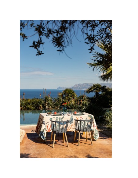 Tovaglia in puro lino Sirene cm.180x270