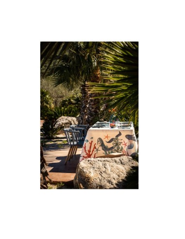 Tovaglia in puro lino Sirene cm.180x270