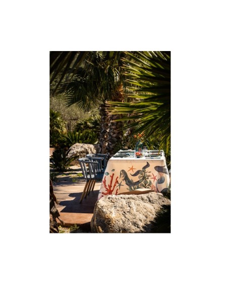 Tovaglia in puro lino Sirene cm.180x270