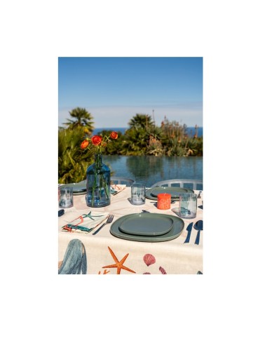 Tovaglia in puro lino Sirene cm.180x270