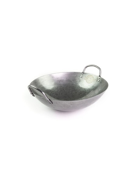 Wok in acciaio al carbonio cm.30,5x9,2