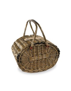 Cesto da picnic in vimini completo per 4 persone 2