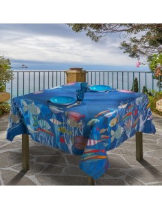 Copritavolo tovaglia Ustica in raso cm.85x85 The Napking 2