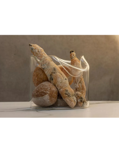 "Shapeless" -  cesto portapane e frutta in vetro...