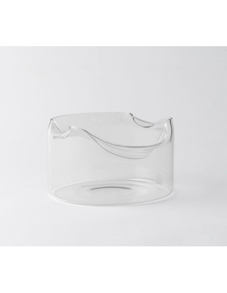 "Shapeless" -  cesto portapane e frutta in vetro borosilicato