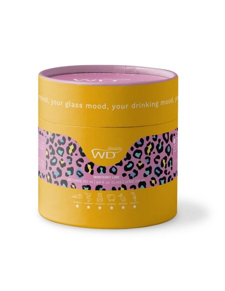 Bicchieri in vetro con fiori e animali e cuori WD Lifestyle