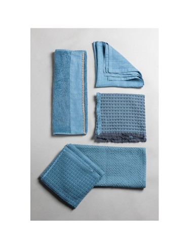 Nido coppa asciugamani viso+ospite 100% cotone