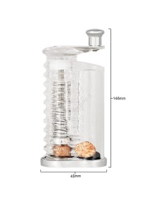 Macina noce moscata in acrilico e acciaio 2