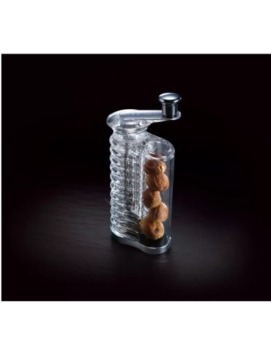 Macina noce moscata in acrilico e acciaio