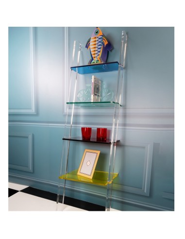 Libreria Way Up a 4 ripiani multicolor  in...