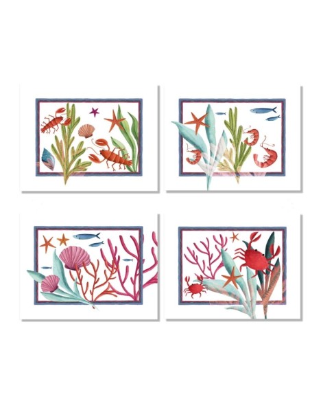 Set di 4 tovagliette "Marzamemi" in cotone satin 100% made in Italy