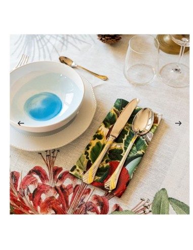 Set di 4 tovagliette Natalia 100% lino