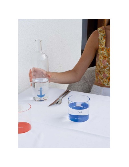 Bottiglie con tappo ermetico e decoro interno in vetro borosilicato