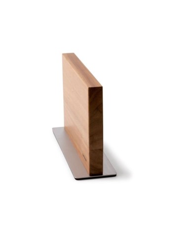 Ceppo coltelli magnetico Black Edge in acacia e...