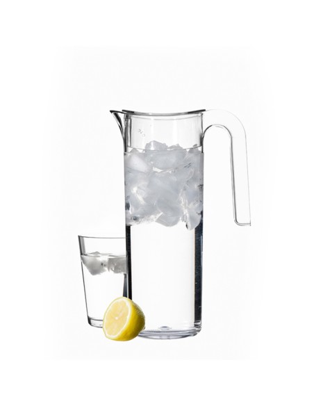 Caraffa Flow trasparente lt.5 con coperchio