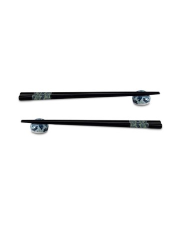 Set di 2 bacchette con poggia bacchette
