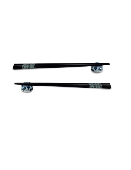 Set di 2 bacchette con poggia bacchette